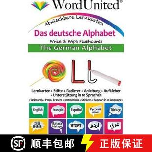 【3-4周达】German Alphabet: Write & Wipe Flashcards [9781911333166]