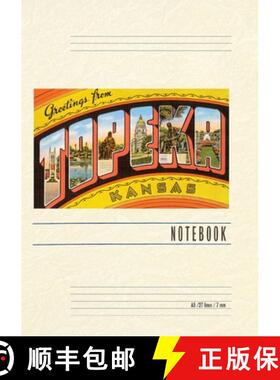 【3-4周达】Vintage Lined Notebook Greetings from Topeka [9798385417322]