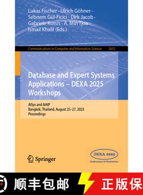 【3-4周达】Database and Expert Systems Applications - DEXA 2025 Workshops : AISys and AI4IP, Bangkok,... [9783032020024]