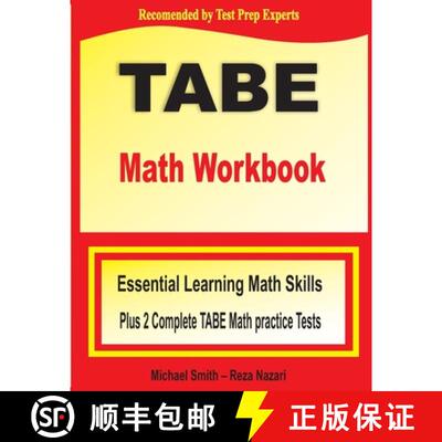 【3-4周达】TABE Math Workbook : Essential Learning Math Skills Plus Two Complete TABE Math Practice T... [9781646122288]