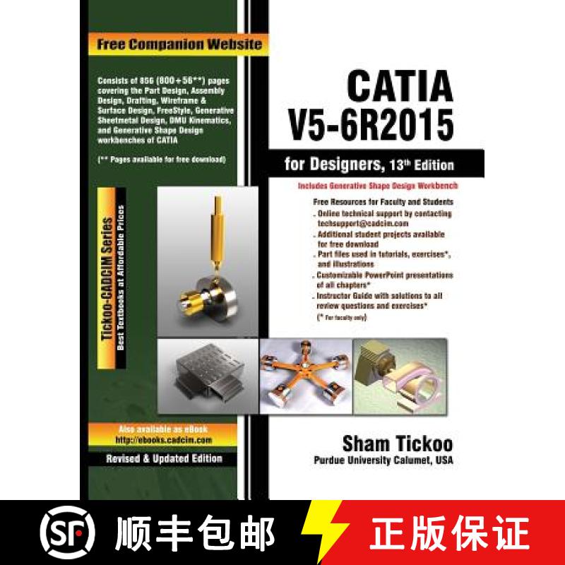 【3-4周达】CATIA V5-6R2015 for Designers [9781942689218]