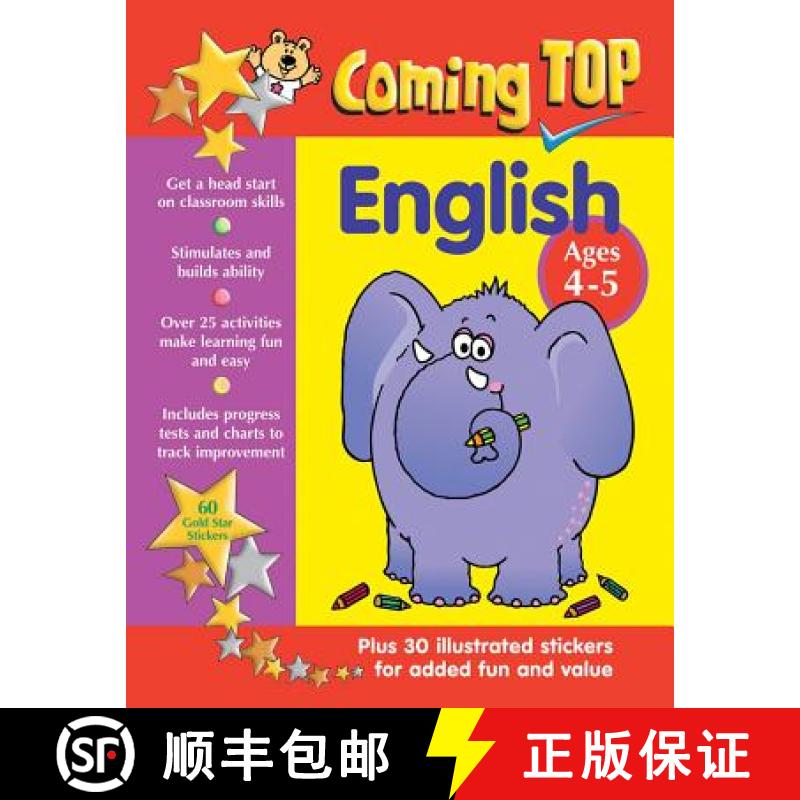 【3-4周达】Coming Top English Ages 4-5: Get a Head Start on Classroom Skills - With Stickers! [9781861476708]
