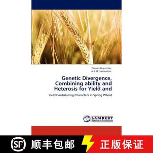 Heterosis Divergence 9783848431991 Yield for and Ability Combining Genetic 预订