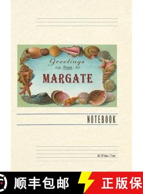 预订 Vintage Lined Notebook Greetings from Margate, New Jersey [9798385433636]