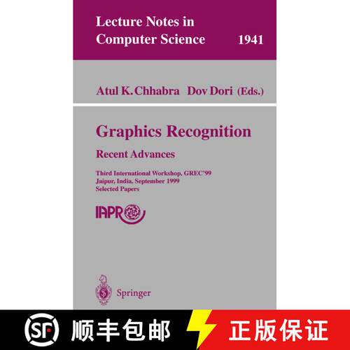 【3-4周达】Graphics Recognition. Recent Advances : Third International Workshop, GREC'99 Jaipur, Indi... [9783540412229]