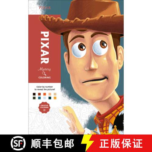 【3-4周达】Disney Mystery Coloring: Pixar: A Color by Number Book [9798217298129]