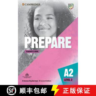 【3-4周达】剑桥考试2020 教师书带可下载资源包级别2 Prepare Level 2 Teacher's Book with Downloadable Re... [9781108385947]