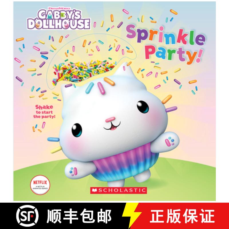 【3-4周达】Sprinkle Party! (Gabby's Dollhouse Novelty Board Book) [9781338851175]