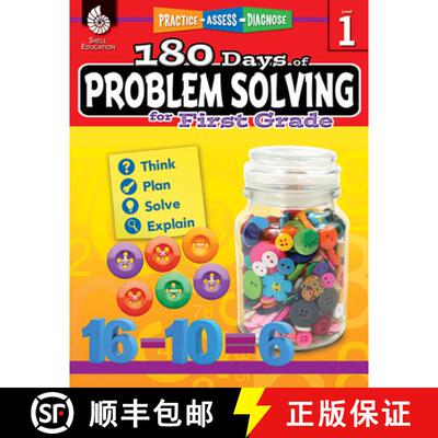 【3-4周达】180 Days of Problem Solving for First Grade : Practice, Assess, Diagnose [9781425816131]