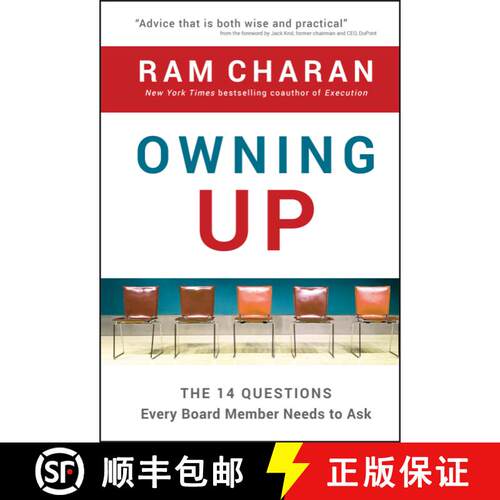 【3-4周达】精装 Owning Up: The 14 Questions Every Board Member Needs To Ask [Wiley经管] [9780470397671]