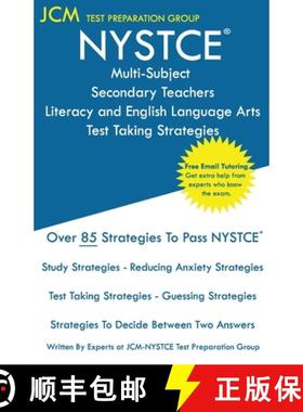 预订 NYSTCE Multi-Subject Secondary Teachers Literacy and English Language Arts - Test Taking Strateg... [9781647689377]
