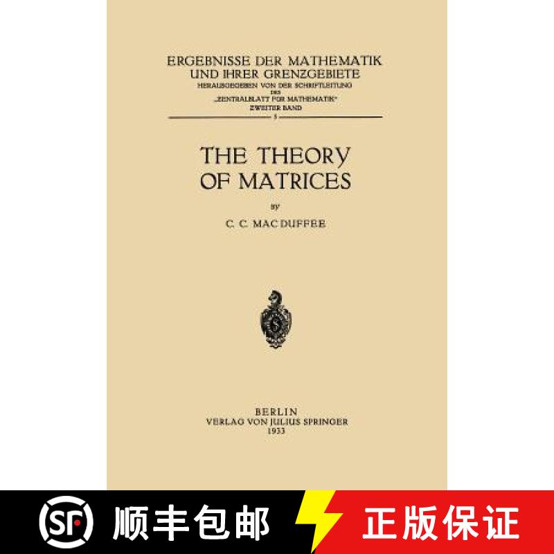 【3-4周达】The Theory of Matrices [9783642984211]