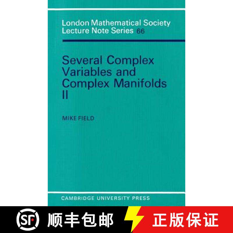【3-4周达】Several Complex Variables and Complex Manifolds II: - Several Complex Variables and Comple... [9780521288880]
