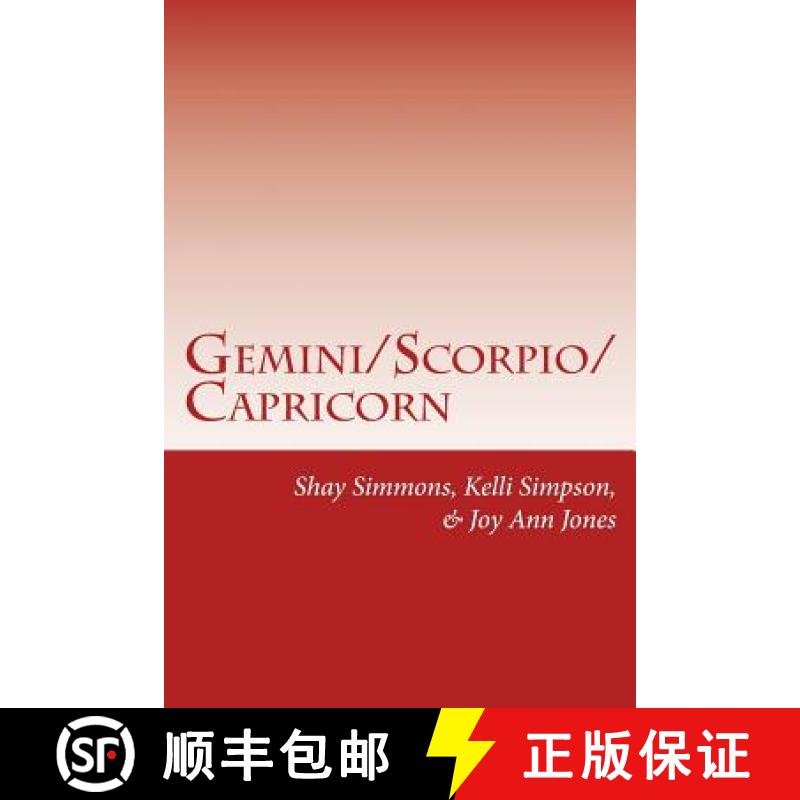 【3-4周达】Gemini/Scorpio/Capricorn: three American women poets [9780615771083]