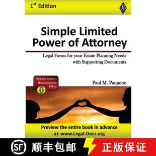 【3-4周达】Simple Power of Attorney: Fillable Legal Forms for your Estate Planning Needs with Support... [9781948389082]
