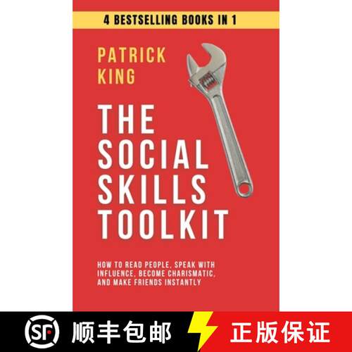 【3-4周达】精装 The Social Skills Toolkit (4 books in 1): How to Read People, Speak with Influence, B... [9781647435707]