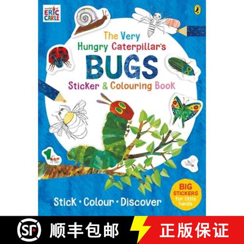 【3-4周达】The Very Hungry Caterpillar's Bugs Sticker and Colouring Book [9780241432310]