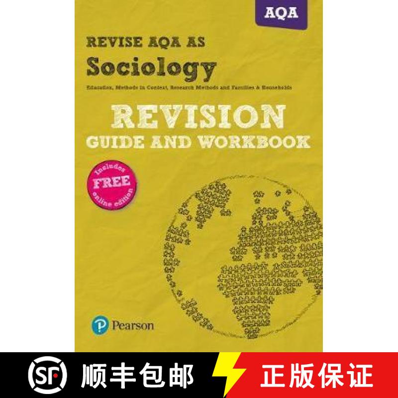 【2-3周达】Pearson REVISE AQA AS level Sociology Revision Guide and Workbook: (with free online Revis... [9781292139890]