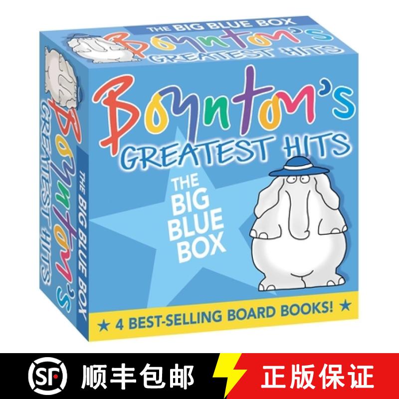 【4周达】Boynton's Greatest Hits the Big Blue Box (Boxed Set): Moo, Baa, La La La!; A to Z; Doggies; ... [9780689823220]