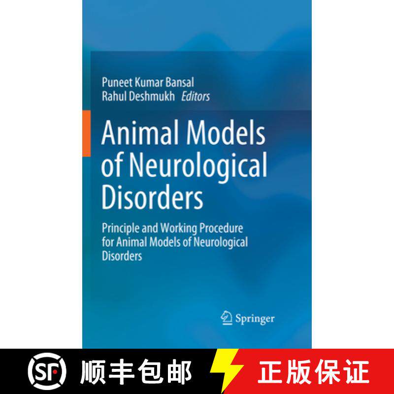 【3-4周达】Animal Models of Neurological Disorders: Principle and Working Procedure for Animal Models... [9789811355417]
