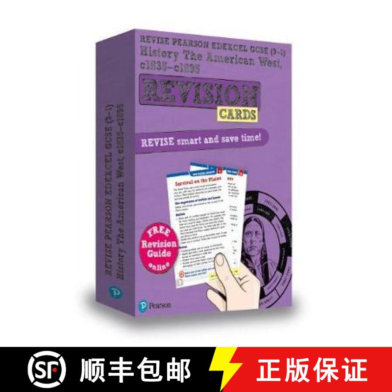 【3-4周达】Pearson REVISE Edexcel GCSE History American West Revision Cards (with free online Revisio... [9781292257402]