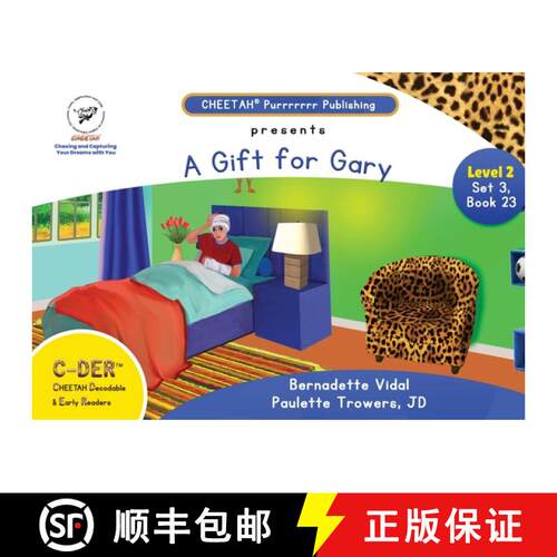 【3-4周达】C-DER (CHEETAH Decodable & Early Readers) Set 3, Book23, A Gift for Gary [9798330331154]