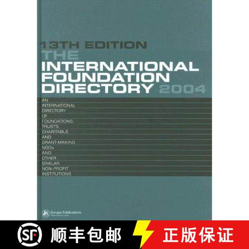 【3-4周达】精装 The International Foundation Directory 2004 [9781857432527]