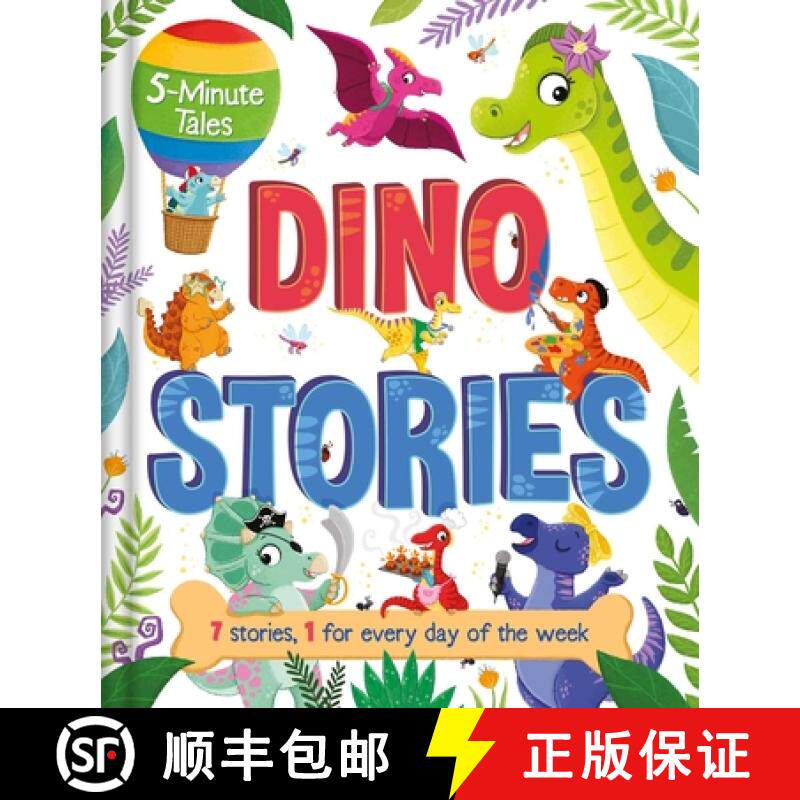 预订 5-Minute Tales: Dino Stories: With 7 Stories, 1 for Every Day of the Week [9781801086615]