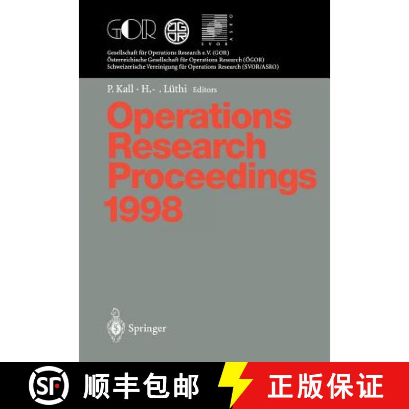 【3-4周达】Operations Research Proceedings 1998 : Selected Papers of the International Conference on ... [9783540653813]