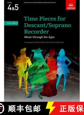 【3-4周达】Time Pieces for Descant/Soprano Recorder, Volume 2 [9781860962936]
