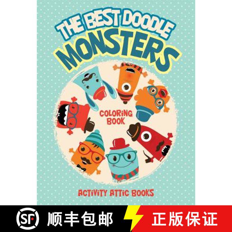 【3-4周达】The Best Doodle Monsters Coloring Book [9781683232001]