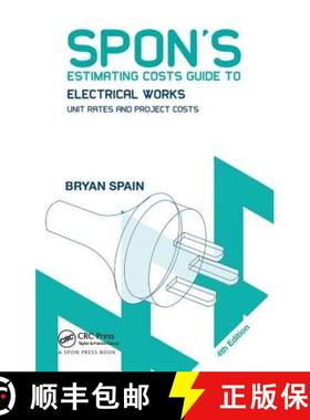 【3-4周达】Spon's Estimating Costs Guide to Electrical Works : Unit Rates and Project Costs [9781138373112]