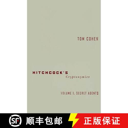 【3-4周达】精装 Hitchcock's Cryptonymies v1: Volume 1. Secret Agents - Hitchcock's Cryptonymies Secre... [9780816642052]