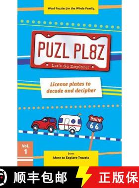 预订 PUZL PL8Z License plates to decode and decipher [9780692560983]