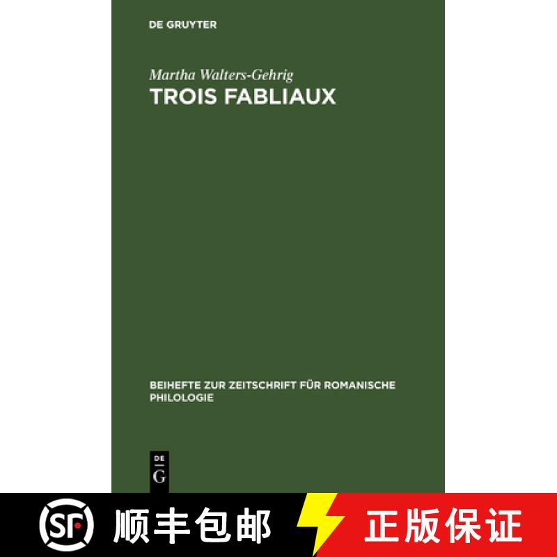 【4周达】Trois fabliaux: Saint Pierre Et Le Jongleur. de Haimet Et de Barat Et Travers. Estula [9783111208299]