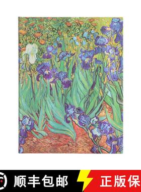 【3-4周达】Van Gogh’s Irises Ultra Unlined Hardcover Journal [9781439782033]