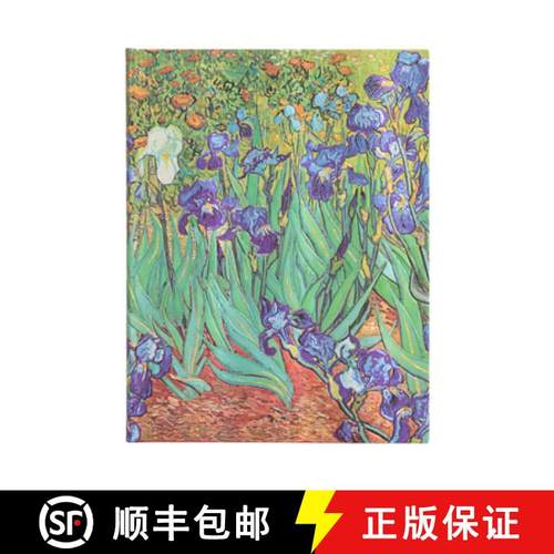 【3-4周达】Van Gogh’s Irises Ultra Unlined Hardcover Journal [9781439782033]