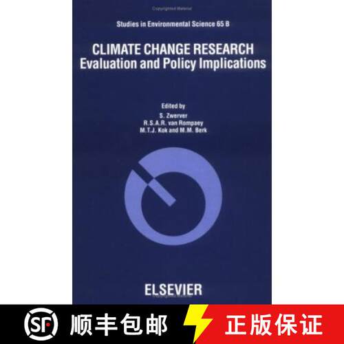 预订 精装 Climate Change Research: Evaluation and Policy Implications - Proceedings of the Internatio... [9780444821430]