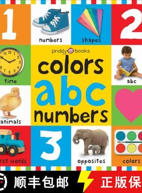 【3-4周达】Bright Bbaby colors, abc, & numbers first words (First 100) [9780312502195]