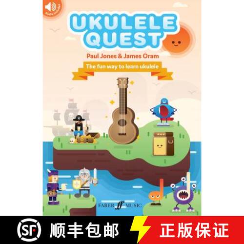 【3-4周达】Ukulele Quest: The Fun Way to Learn Ukulele, Book & Online Audio [9780571541010]