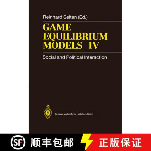 【3-4周达】Game Equilibrium Models IV : Social and Political Interaction [9783642081118]