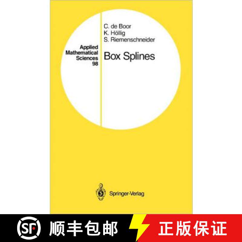 【3-4周达】Box Splines [9781441928344]
