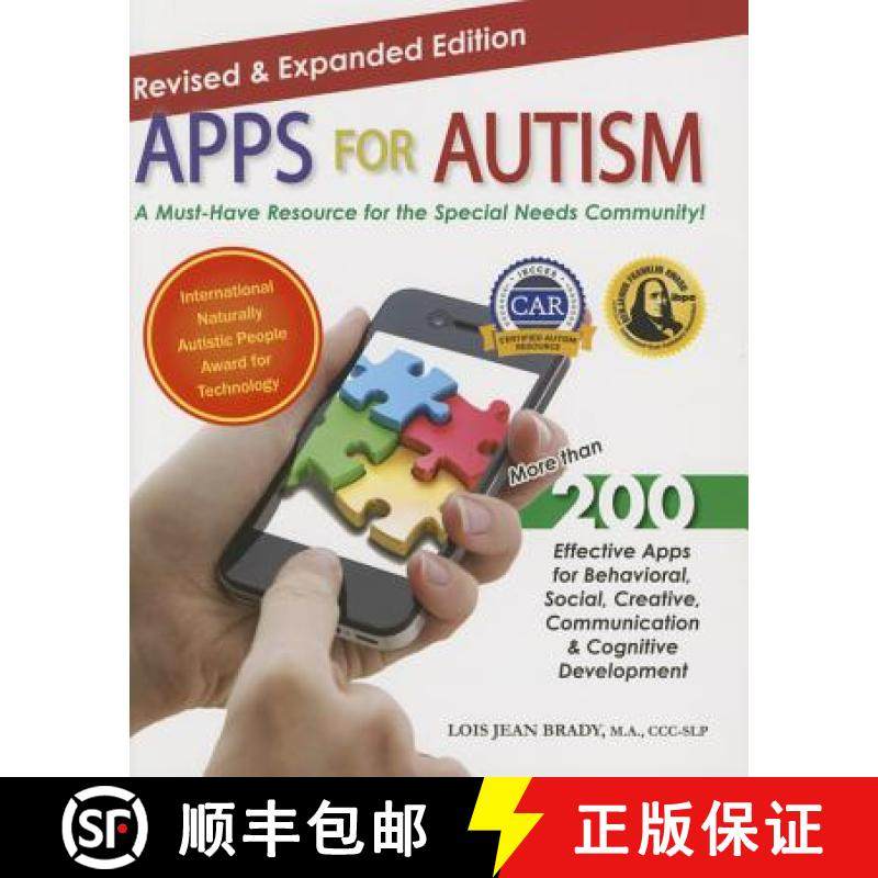 预订 Apps for Autism - Revised and Expanded: An Essential Guide to Over 200 Effective Apps! [9781941765005]