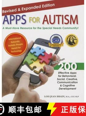 【3-4周达】Apps for Autism - Revised and Expanded: An Essential Guide to Over 200 Effective Apps! [9781941765005]
