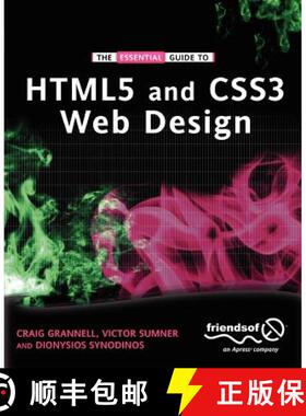 预订 The Essential Guide to HTML5 and CSS3 Web Design [9781430237860]