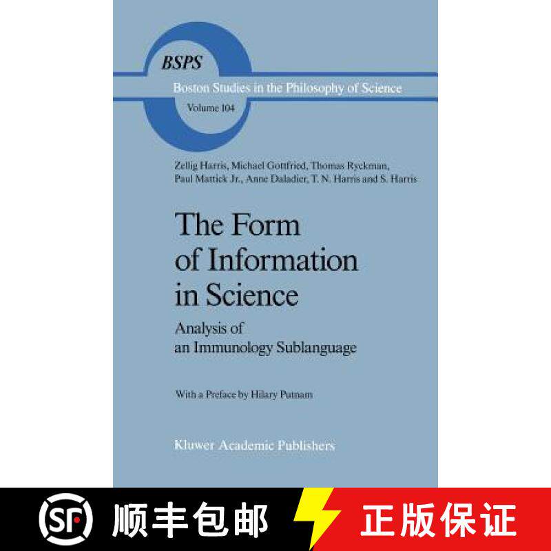 【3-4周达】The Form of Information in Science: Analysis of an Immunology Sublanguage [9789401077774]