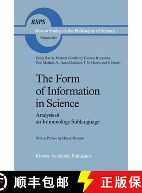 【3-4周达】The Form of Information in Science: Analysis of an Immunology Sublanguage [9789401077774]