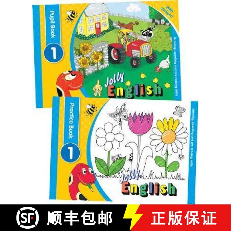【3-4周达】Jolly English Level 1 Pupil Set: In Precursive Letters (British English edition) [9781844146048]