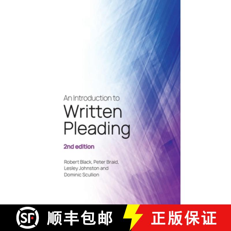 【2-3周达】An Introduction to Written Pleading: 2nd Edition [9781399513906]