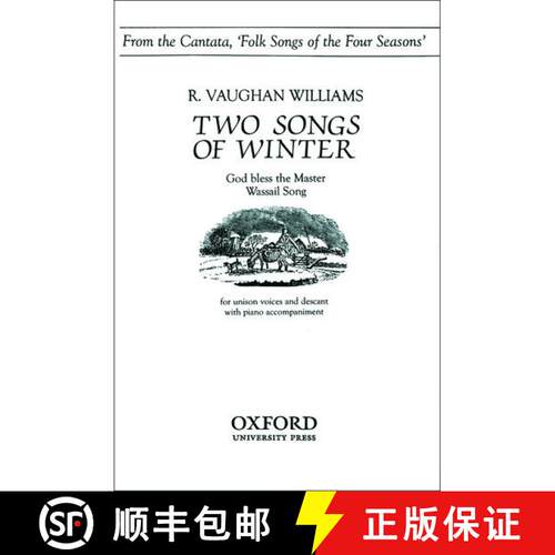 【3-4周达】Two songs of winter: from 'Folk songs of the Four Seasons' (Vocal score) [9780193857612]